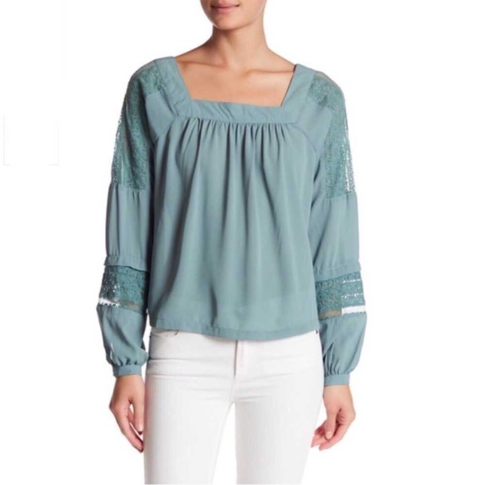 Romeo + Juliet Square Neckline Blouse